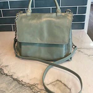 HOBO Meter Crossbody Handbag in Bottle Green